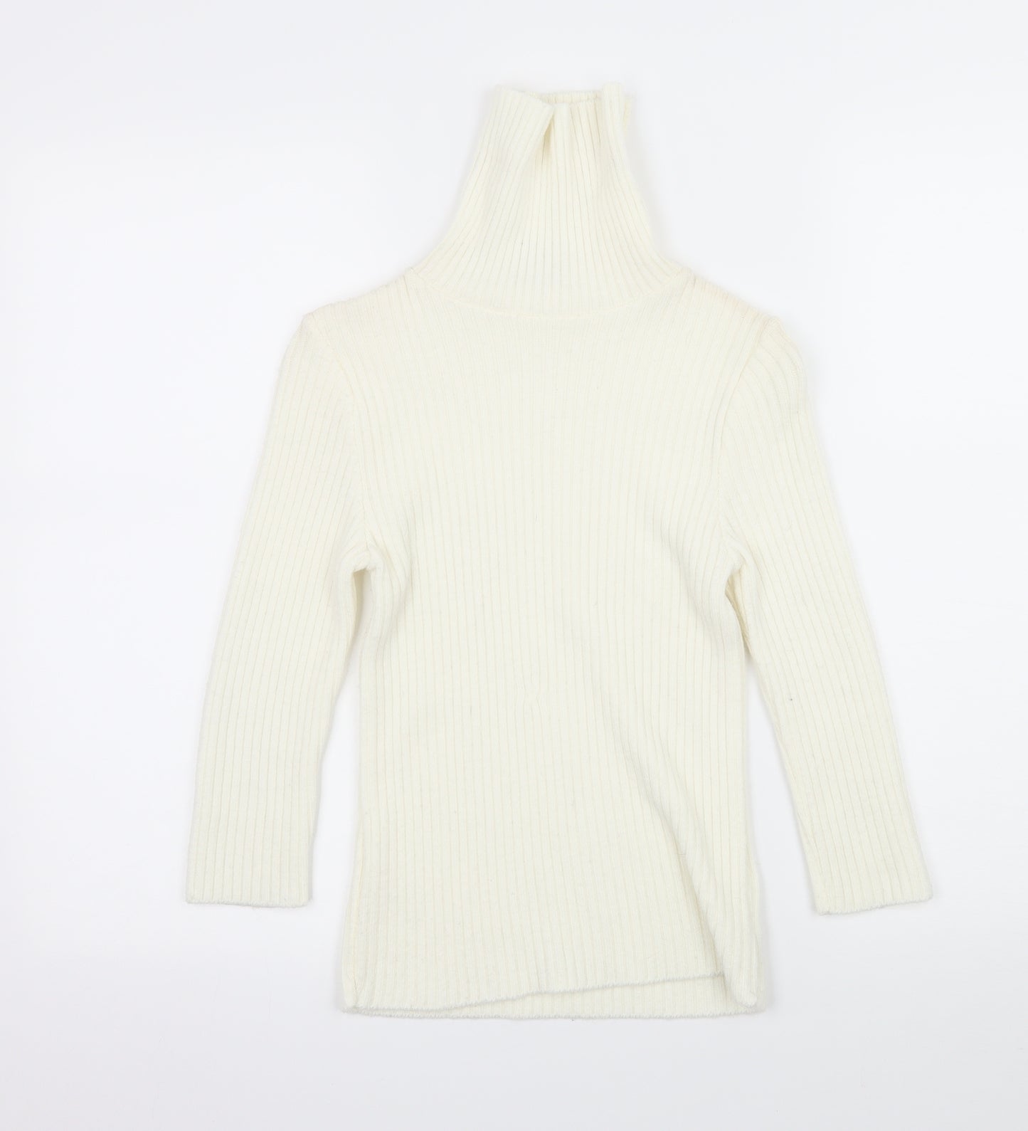 New Look Womens Ivory  Knit Pullover Jumper Size 8