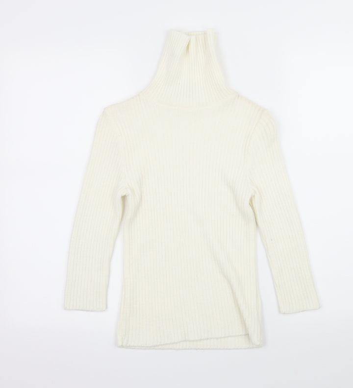 New Look Womens Ivory  Knit Pullover Jumper Size 8