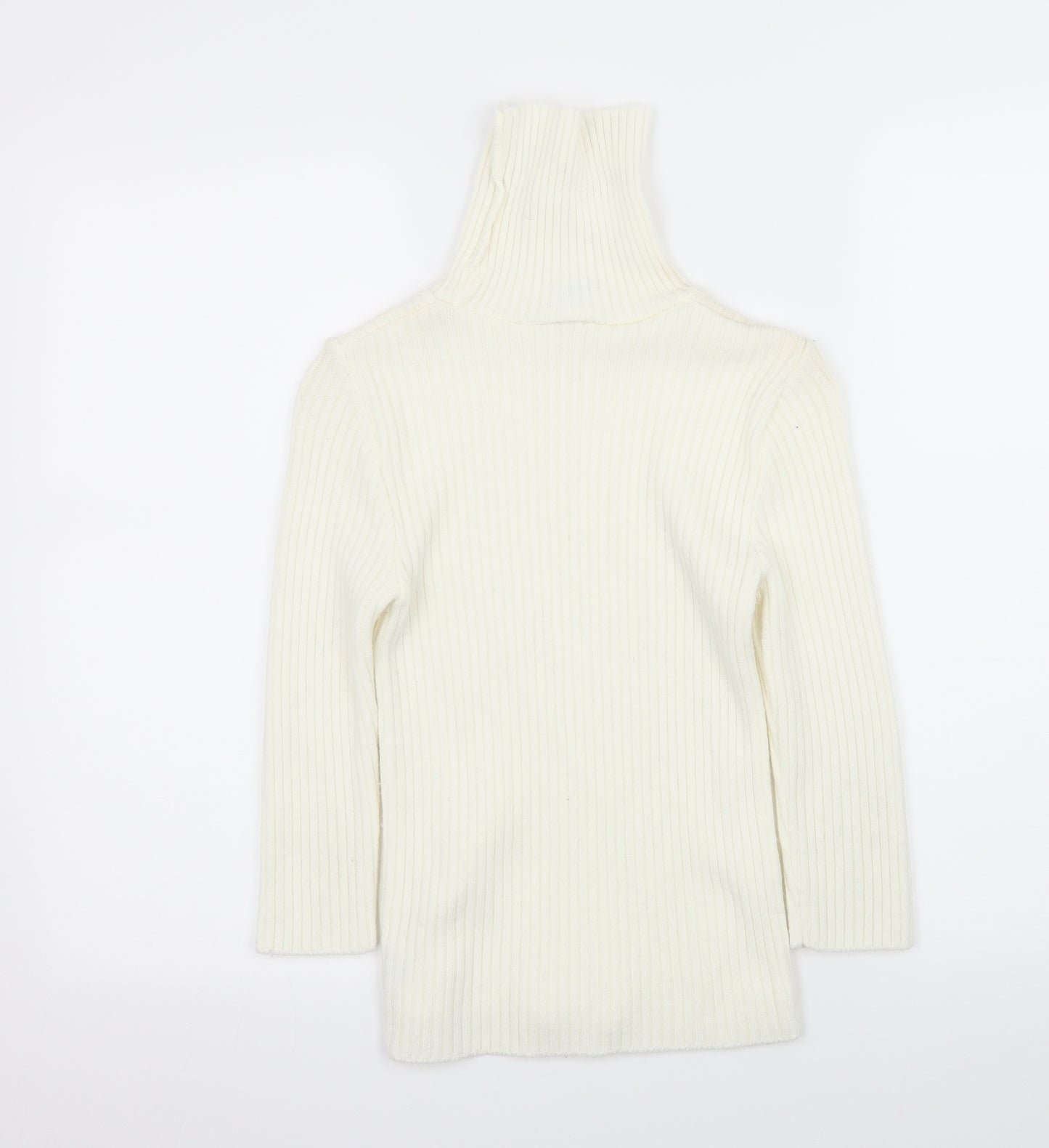New Look Womens Ivory  Knit Pullover Jumper Size 8