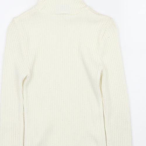 New Look Womens Ivory  Knit Pullover Jumper Size 8