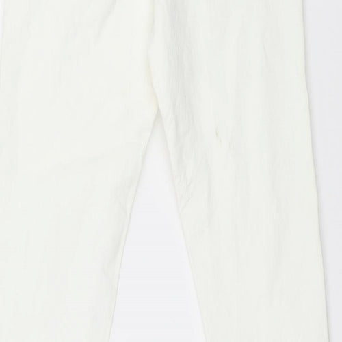 Denim & Co. Womens White  Denim Skinny Jeans Size 8 L28 in