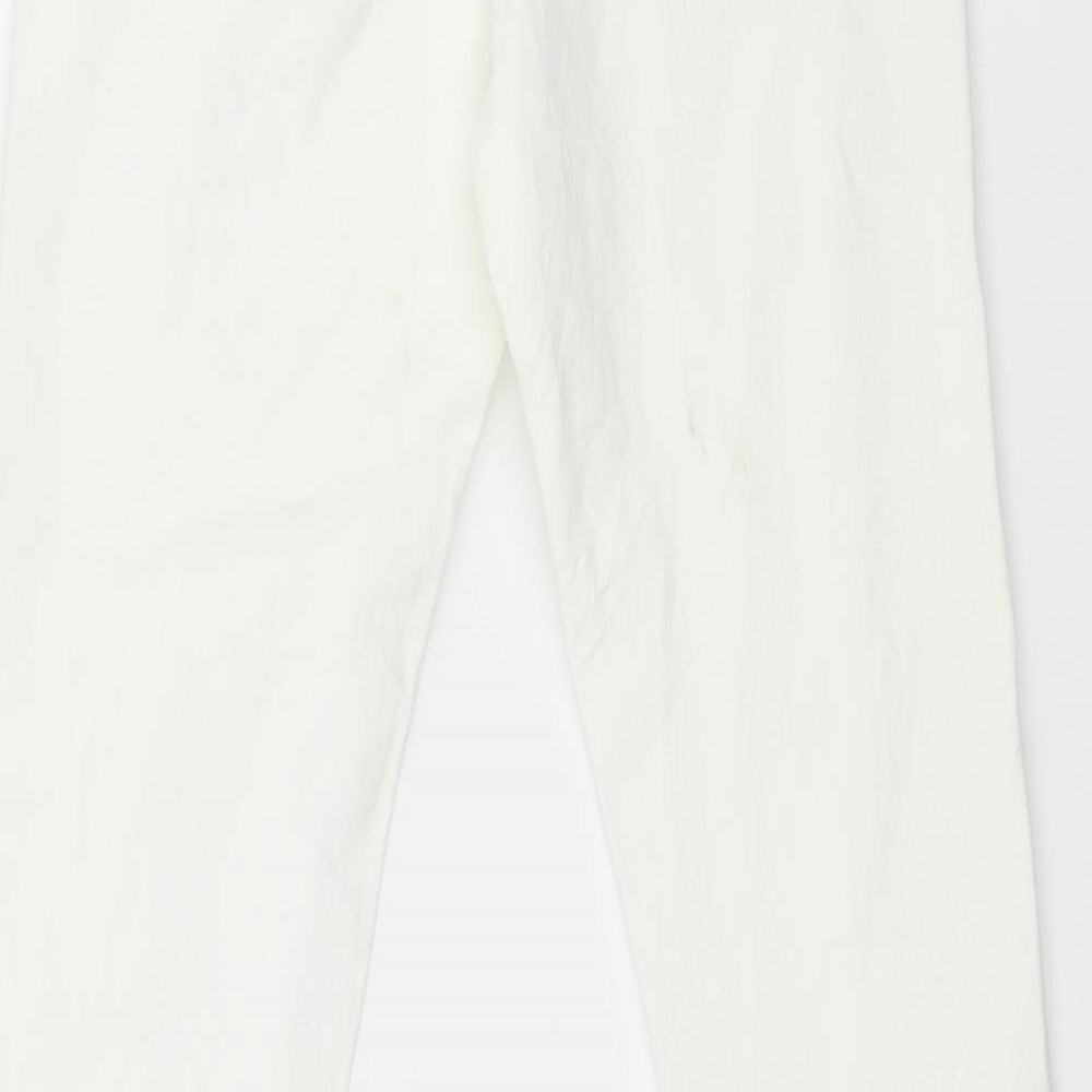 Denim & Co. Womens White  Denim Skinny Jeans Size 8 L28 in