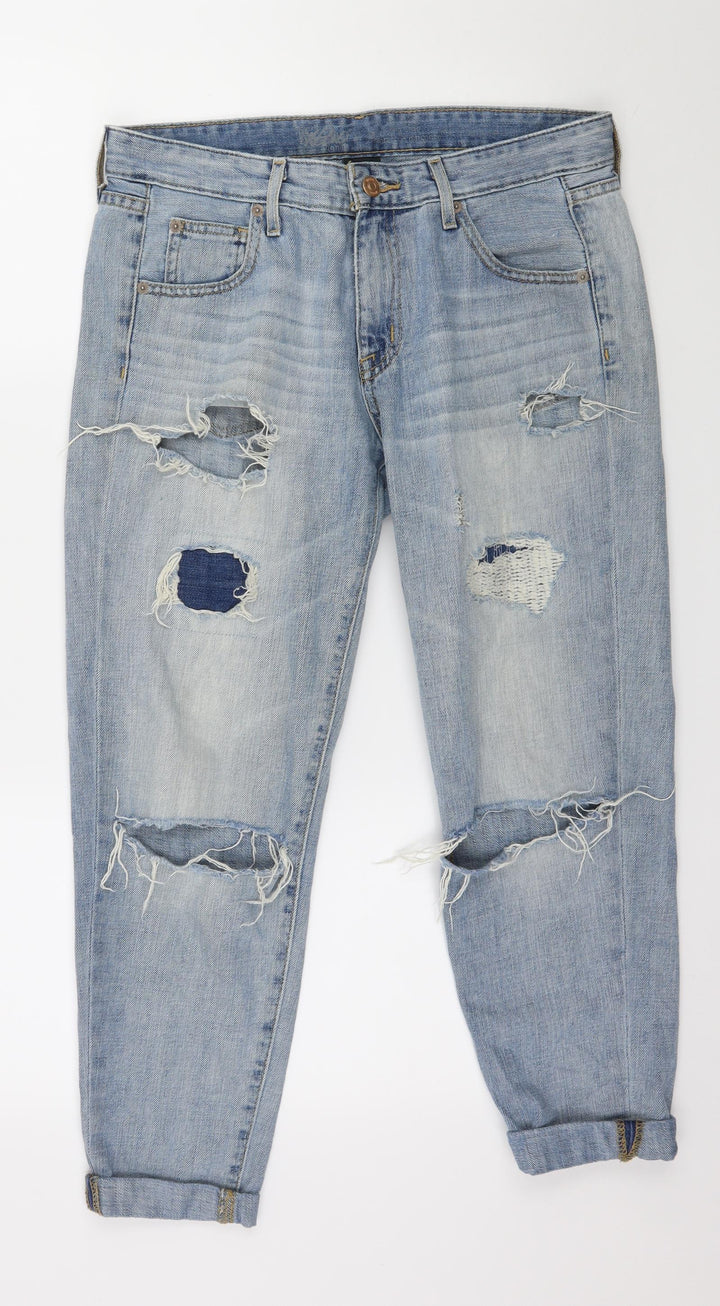 Mossimo Womens Blue  Denim Mom Jeans Size 32 in L25 in