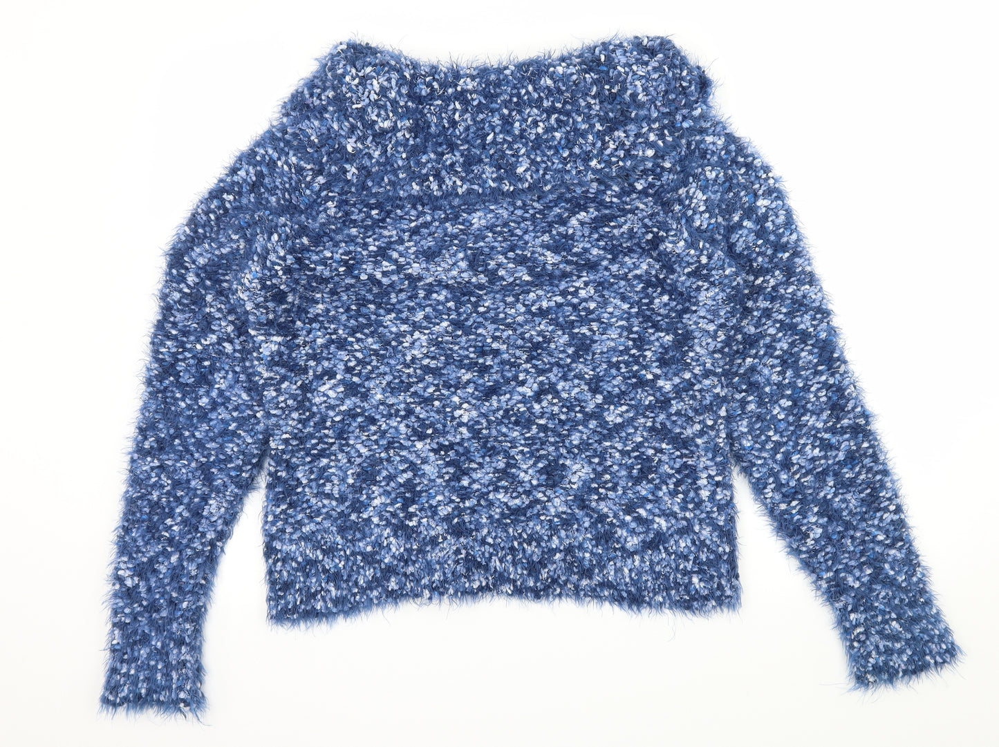 Alexara Womens Blue  Knit Pullover Jumper Size L