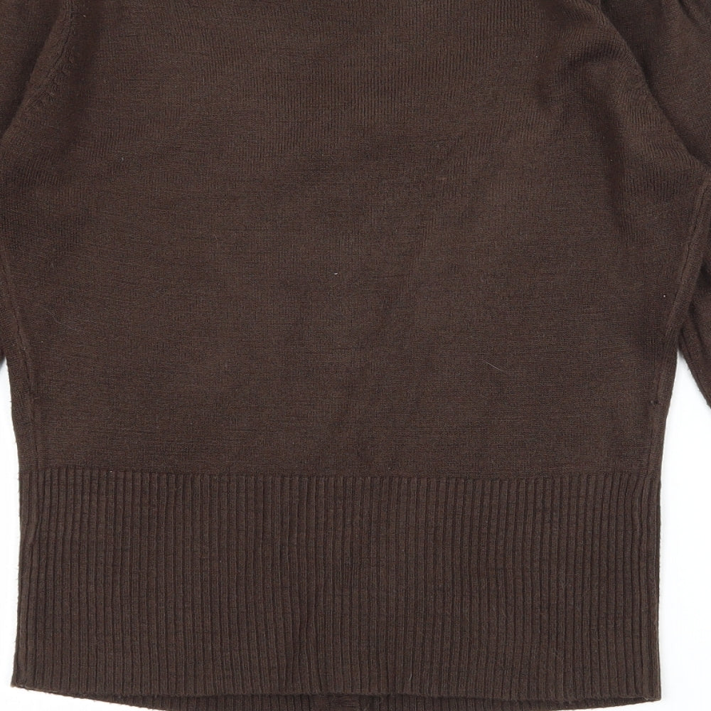 Atmosphere Womens Brown  Knit Cardigan Jumper Size 10