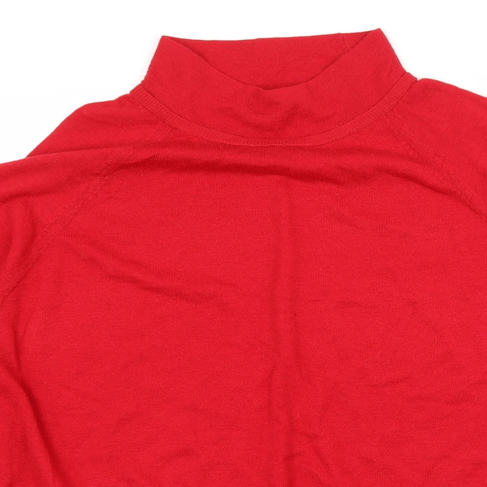 Marks and Spencer Womens Red  Knit Pullover Jumper Size XL