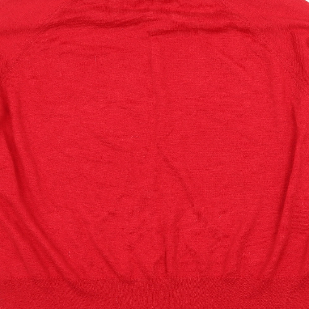 Marks and Spencer Womens Red  Knit Pullover Jumper Size XL