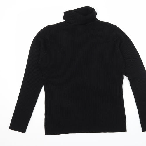 OPUS Womens Black  Knit Pullover Jumper Size L