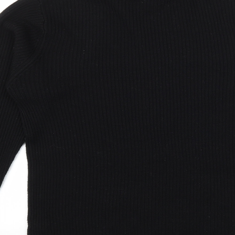 OPUS Womens Black  Knit Pullover Jumper Size L
