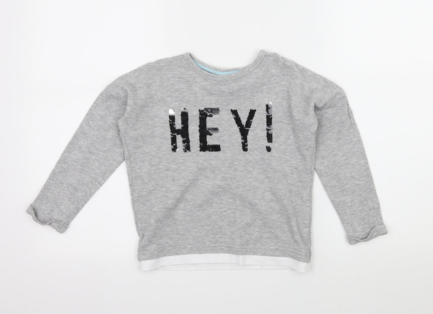 TU Girls Grey  Jersey Basic T-Shirt Size 4-5 Years  - Hey!