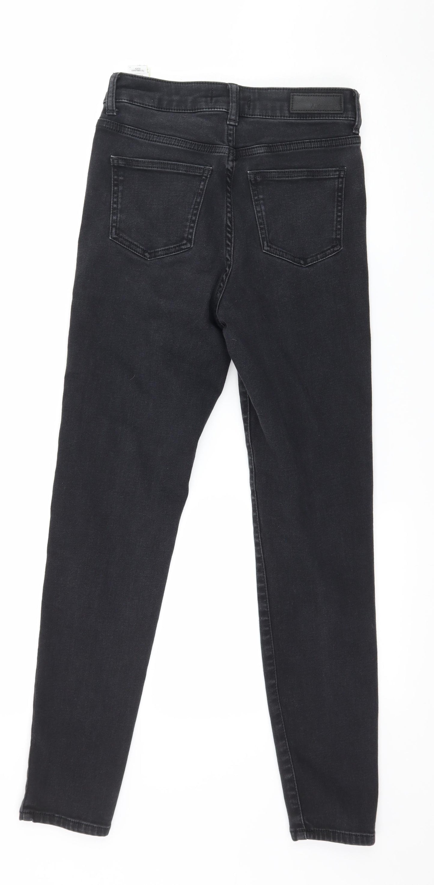 Marks and Spencer Womens Grey  Denim Skinny Jeans Size 8 L27 in