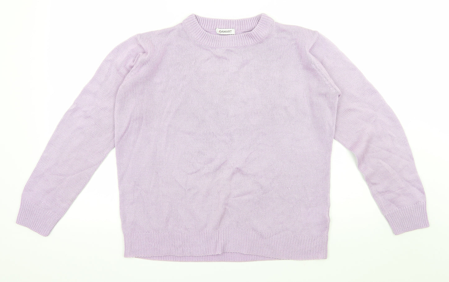 Damart Womens Purple  Knit Pullover Jumper Size 10