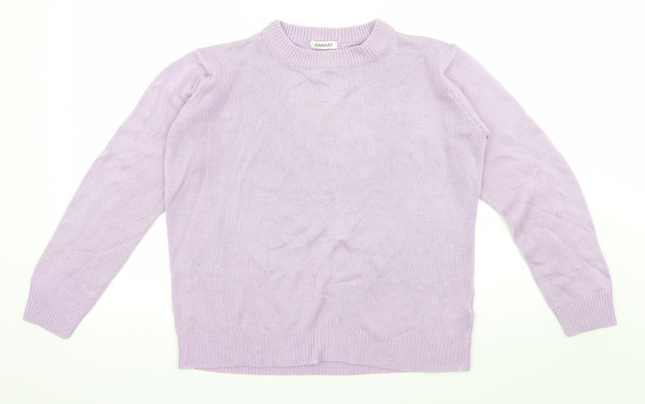 Damart Womens Purple  Knit Pullover Jumper Size 10