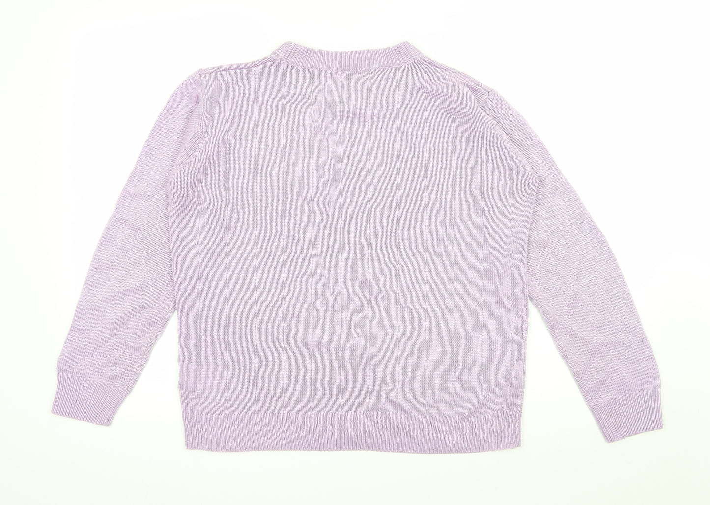 Damart Womens Purple  Knit Pullover Jumper Size 10