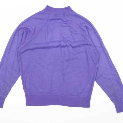 Littlewoods Womens Purple  Knit Pullover Jumper Size 12
