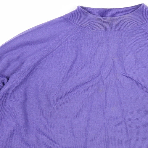 Littlewoods Womens Purple  Knit Pullover Jumper Size 12