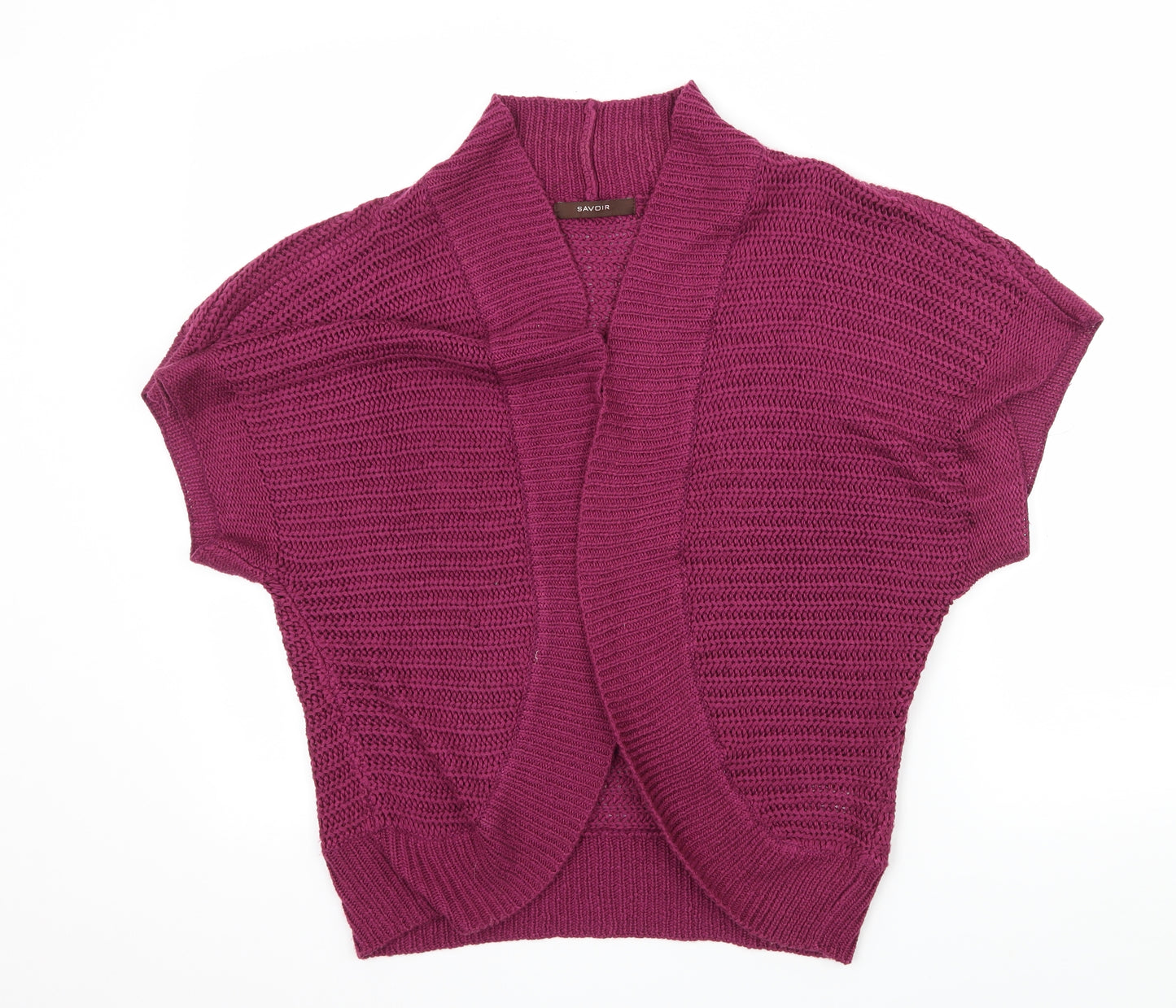 Savoir Womens Purple  Knit Cardigan Jumper Size 14