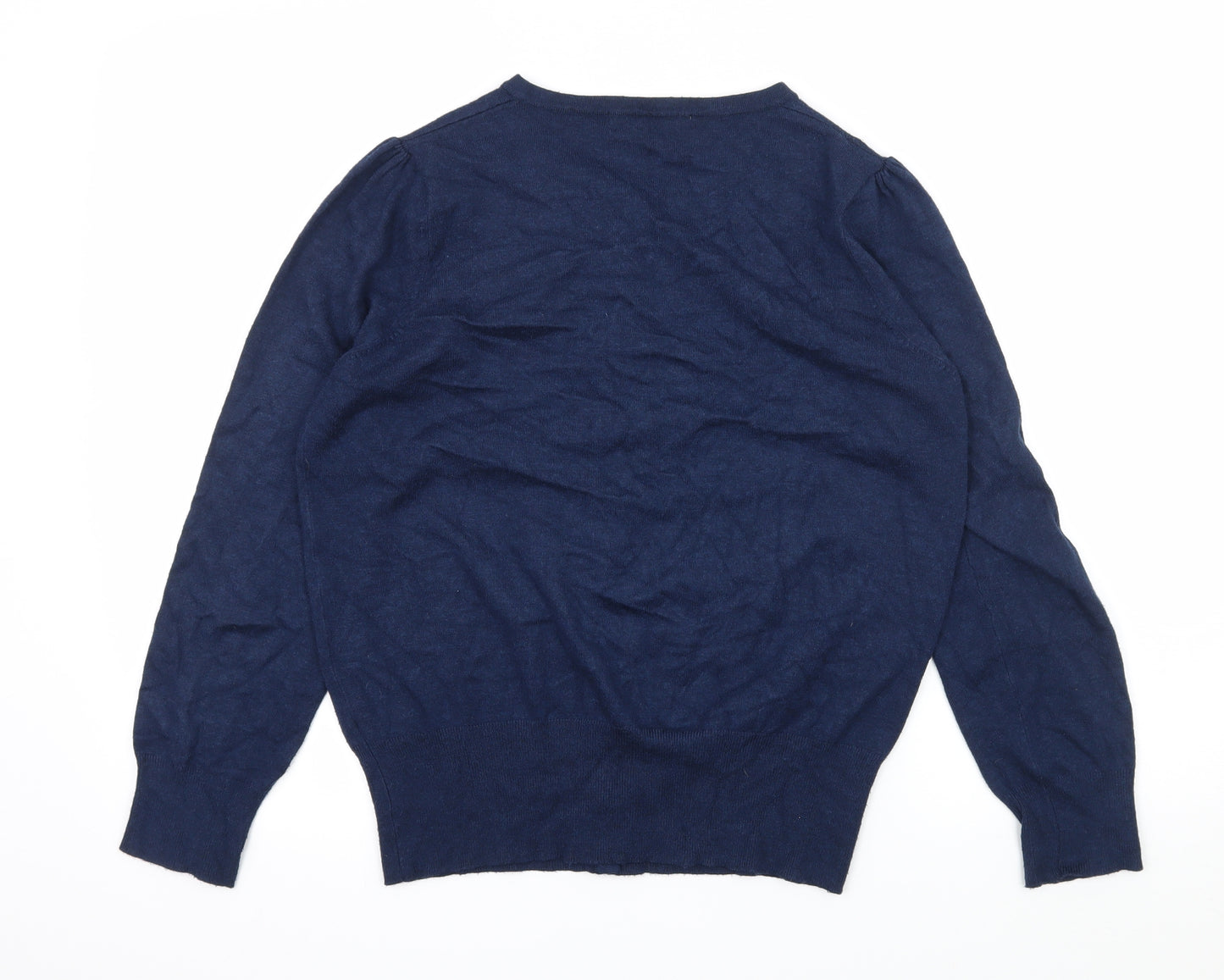 Marks and Spencer Womens Blue  Knit Cardigan Jumper Size 16