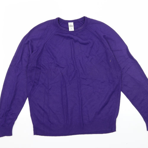 Littlewoods Womens Purple  Knit Pullover Jumper Size 12