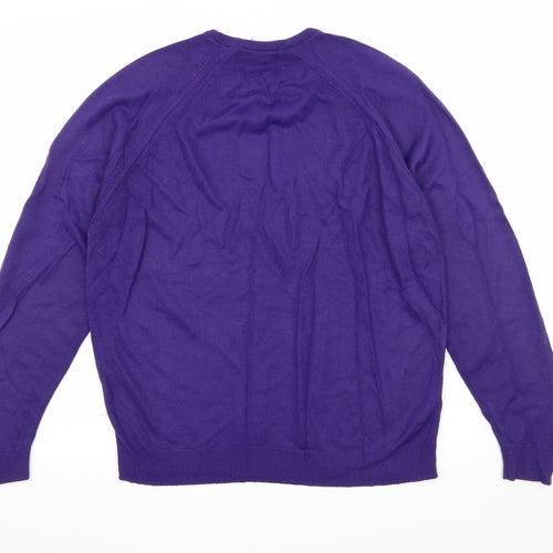 Littlewoods Womens Purple  Knit Pullover Jumper Size 12