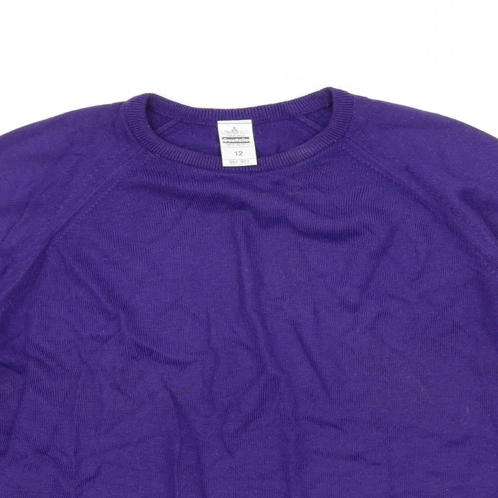 Littlewoods Womens Purple  Knit Pullover Jumper Size 12