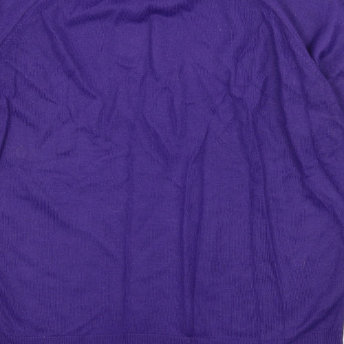 Littlewoods Womens Purple  Knit Pullover Jumper Size 12