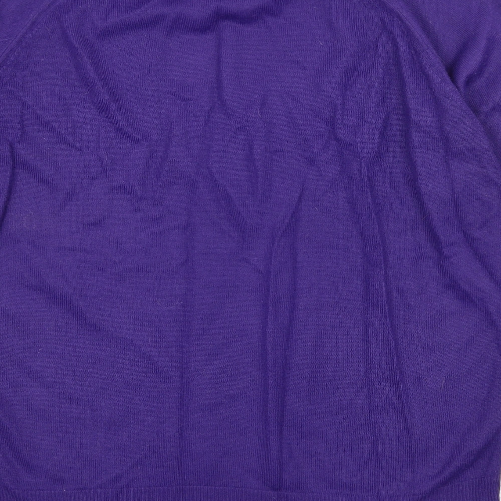 Littlewoods Womens Purple  Knit Pullover Jumper Size 12