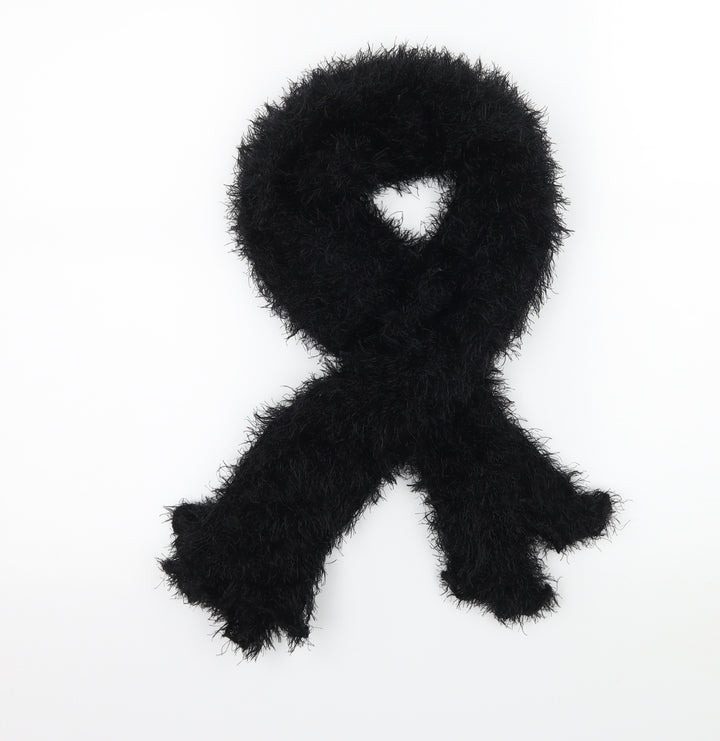 Preworn Womens Black Knit Scarf
