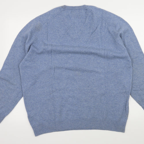 Blue Harbour Mens Blue  Knit Pullover Jumper Size XL