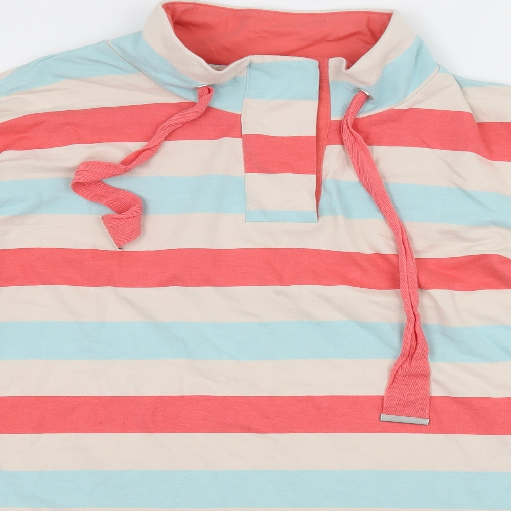 TU Womens Multicoloured Striped Jersey Pullover Sweatshirt Size 18