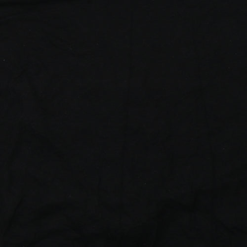 Select Womens Black  Knit Basic T-Shirt Size 16