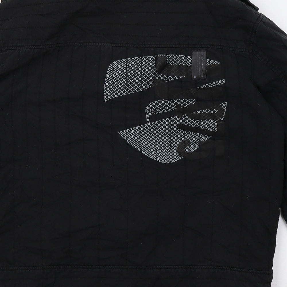 JACK & JONES Mens Black   Quilted Jacket Size M