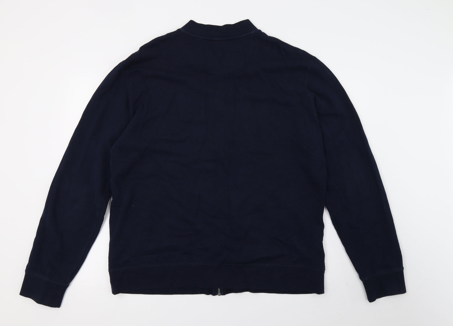 NEXT Mens Blue  Jersey Full Zip Sweatshirt Size XL