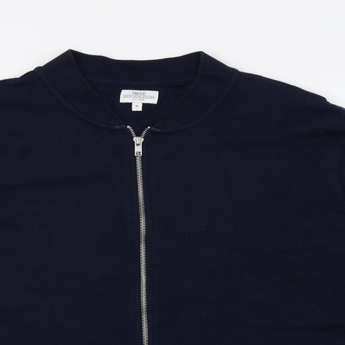 NEXT Mens Blue  Jersey Full Zip Sweatshirt Size XL