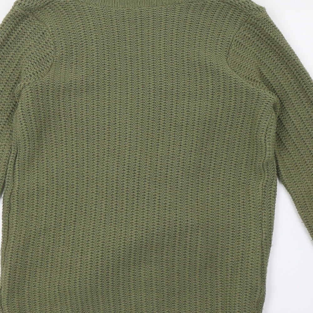 Oasis Womens Green  Knit Pullover Jumper Size 8