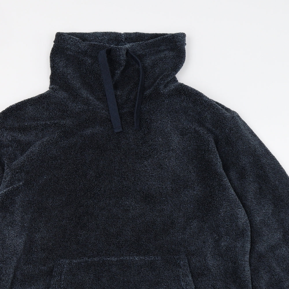Warmth Mens Blue  Fleece  Pyjama Top Size M