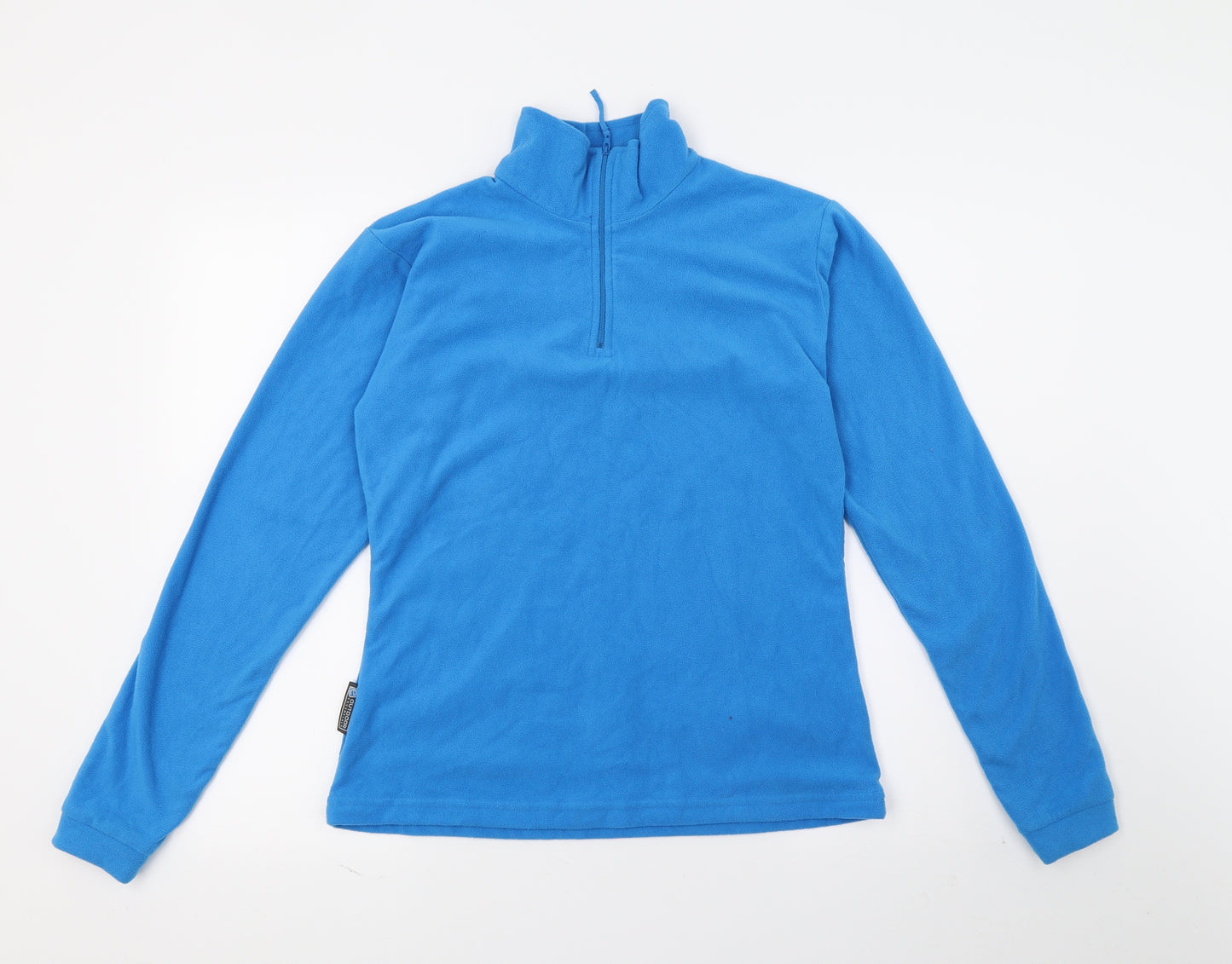 Outdoor Essentials Womens Blue  Fleece Pullover Sweatshirt Size 8