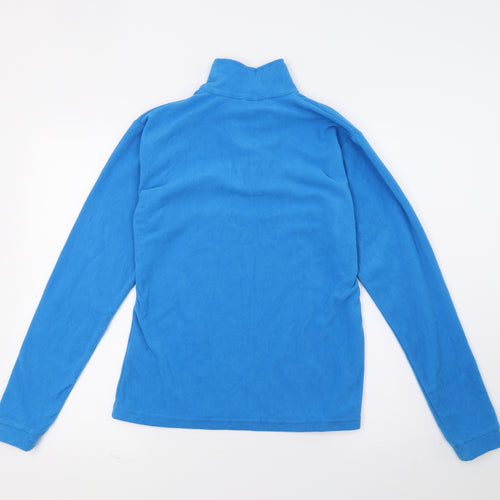 Outdoor Essentials Womens Blue  Fleece Pullover Sweatshirt Size 8