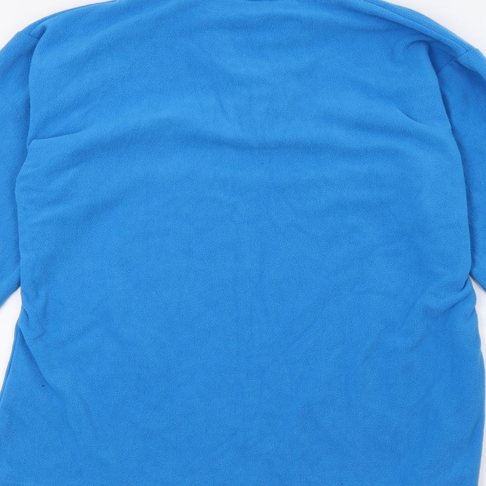 Outdoor Essentials Womens Blue  Fleece Pullover Sweatshirt Size 8
