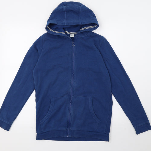 TU Boys Blue  Jersey Full Zip Hoodie Size 12 Years