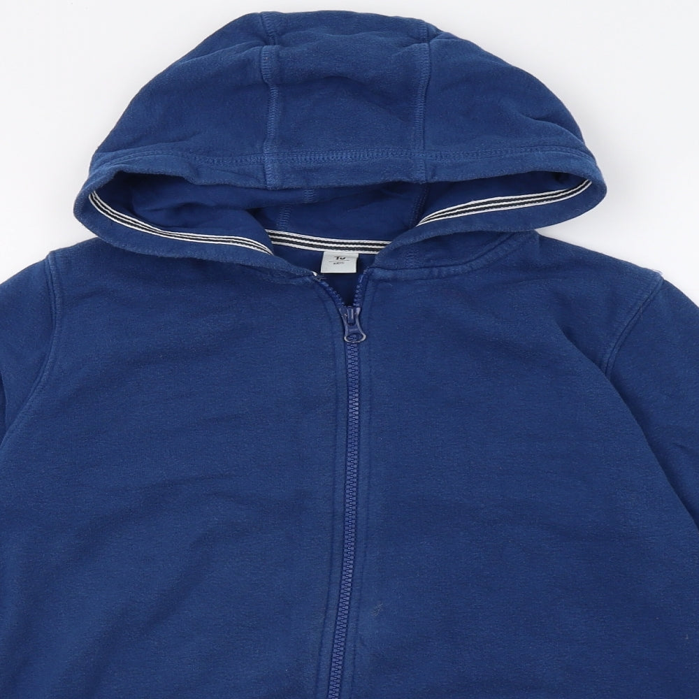 TU Boys Blue  Jersey Full Zip Hoodie Size 12 Years