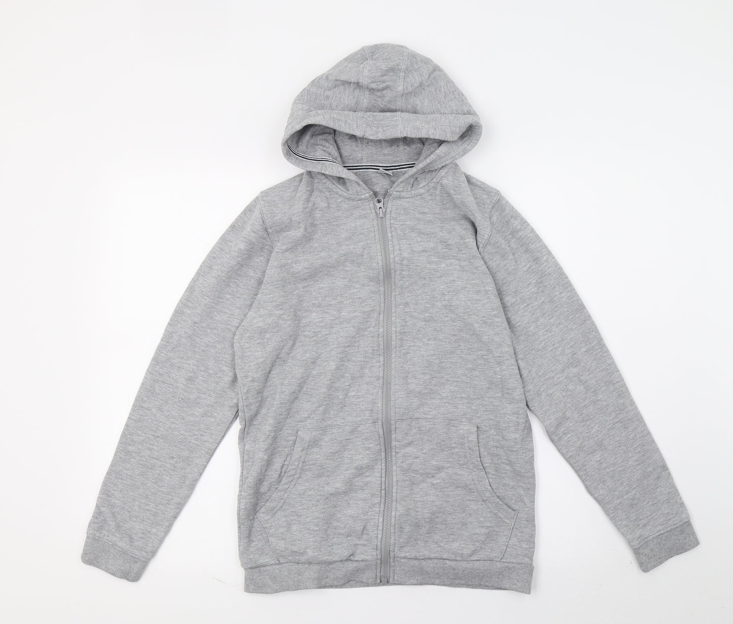 TU Boys Grey  Jersey Full Zip Hoodie Size 12 Years