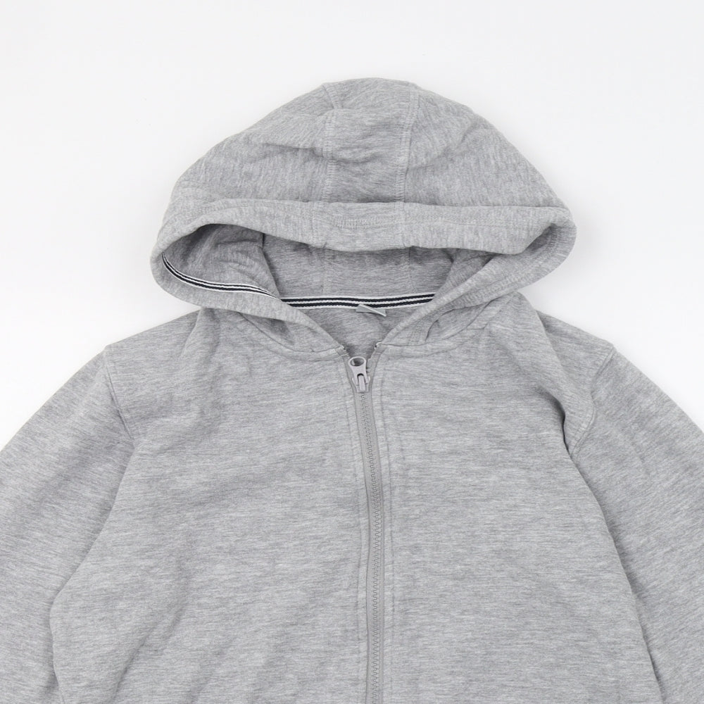 TU Boys Grey  Jersey Full Zip Hoodie Size 12 Years