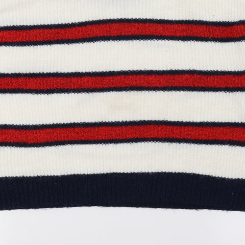 H&M Womens Multicoloured Striped Knit Pullover Jumper Size 10