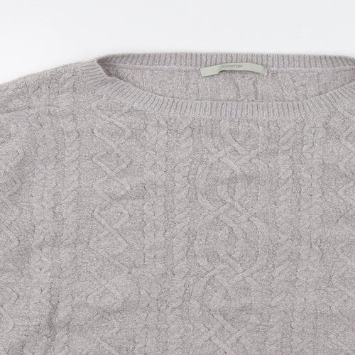 George Womens Grey  Knit Pullover Jumper Size 14