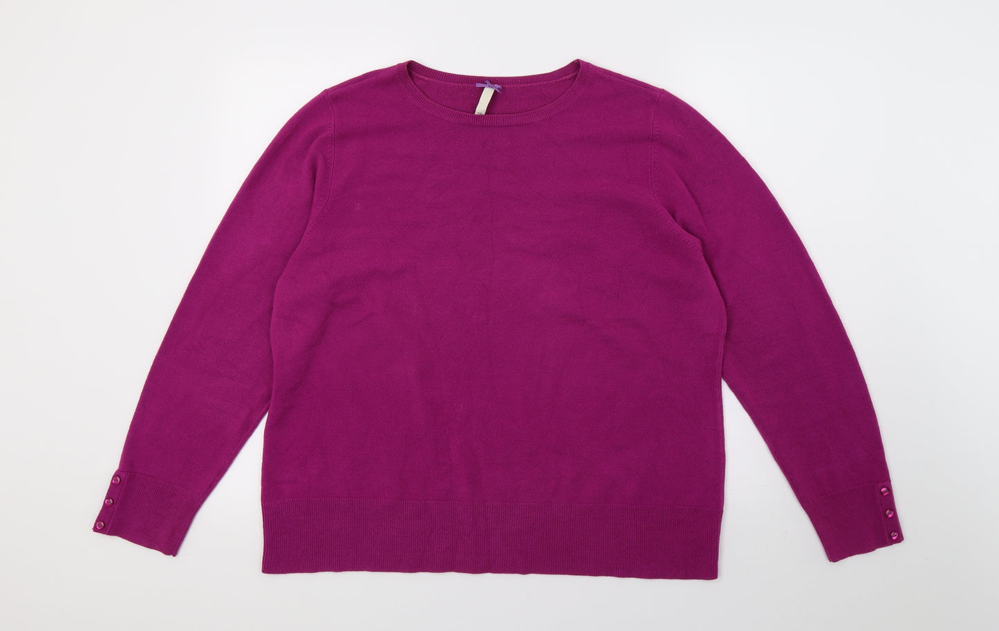 BHS Womens Purple  Knit Pullover Jumper Size 20
