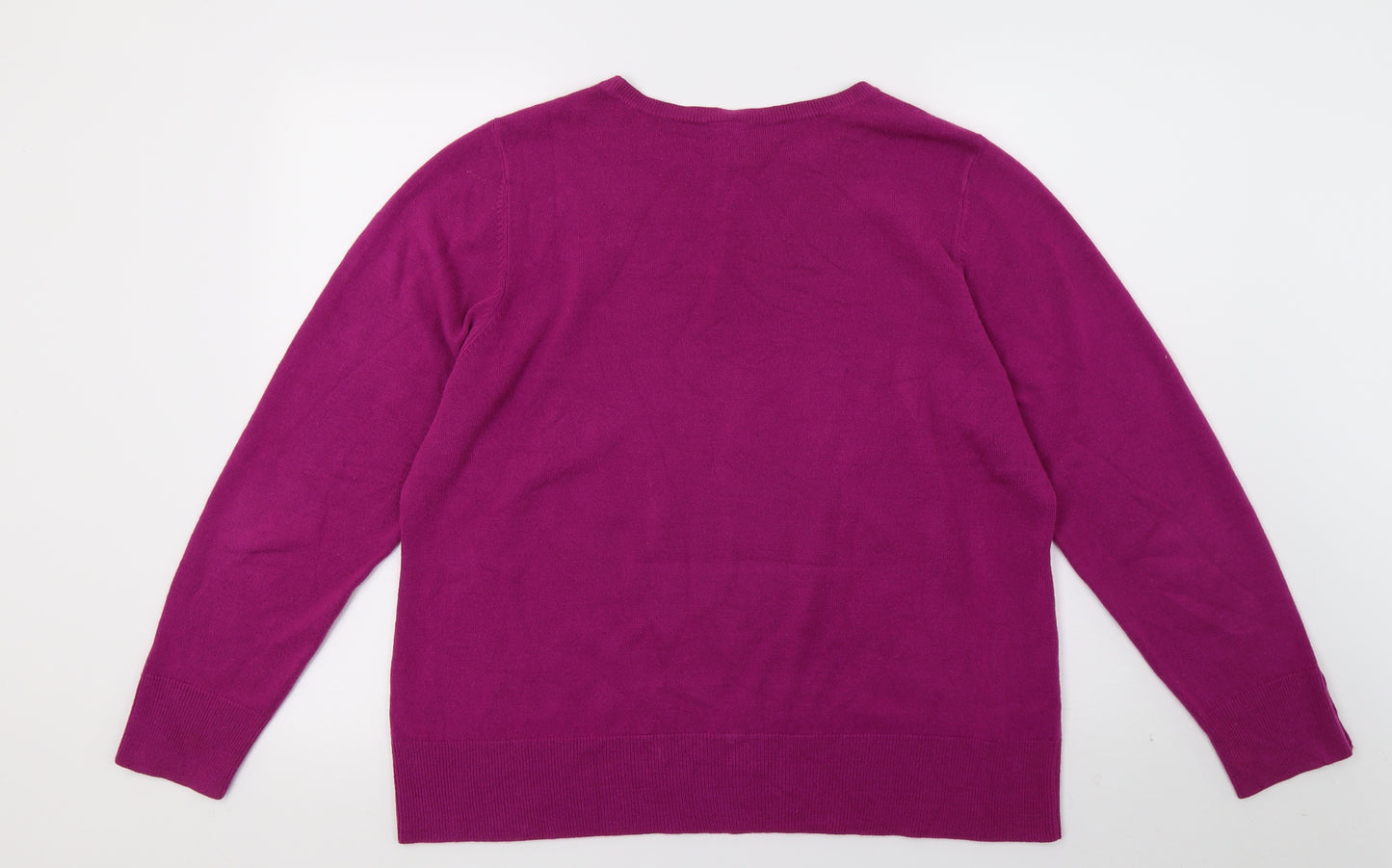 BHS Womens Purple  Knit Pullover Jumper Size 20