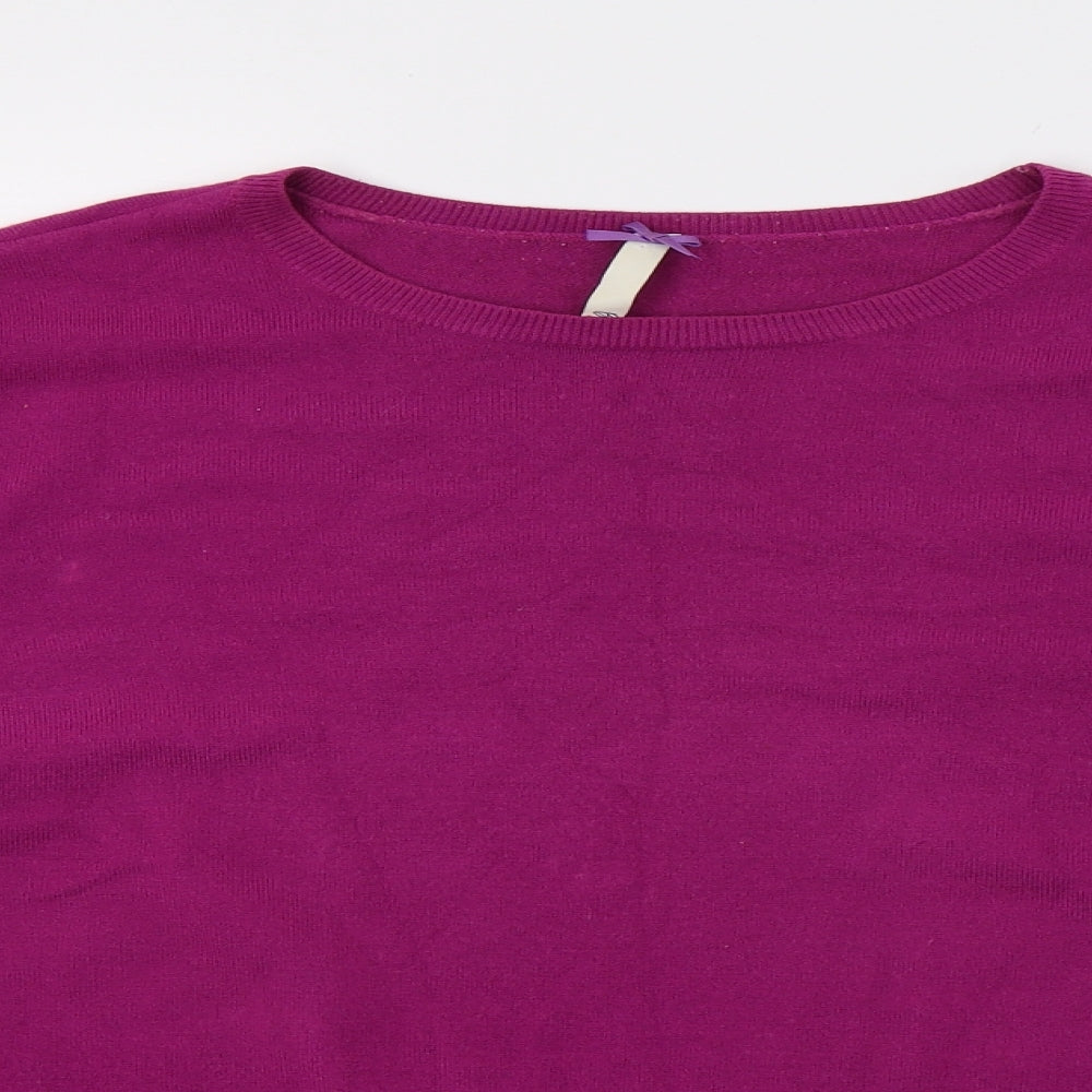 BHS Womens Purple  Knit Pullover Jumper Size 20