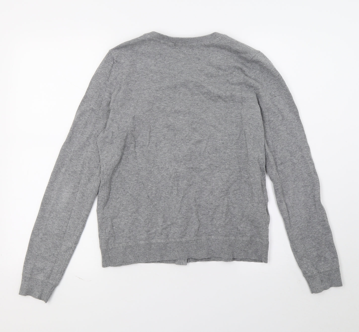 Eddie Bauer Womens Grey  Knit Cardigan Jumper Size S