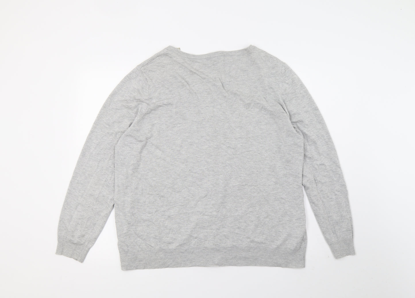 George Womens Grey  Knit Cardigan Jumper Size 22
